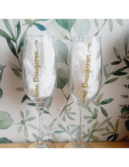 Flute à champagne personnalisée