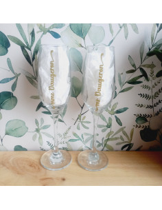 Flute à champagne personnalisée