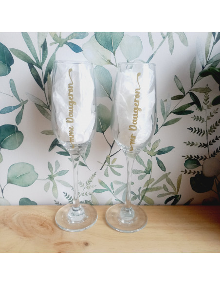 Flute à champagne personnalisée
