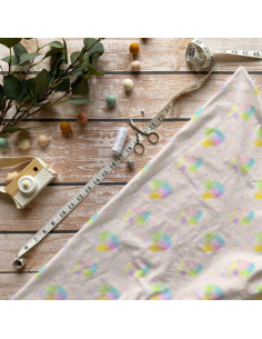 Tissus nuage arc en ciel