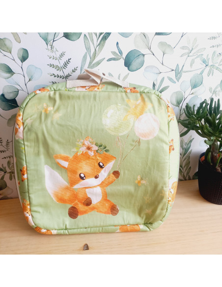 Valisette renard verte