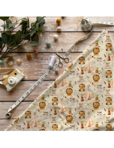 Coupon couverture 75*95 cm indien minky