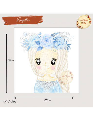 Coupon lingettes 20*20cm reine des glaces