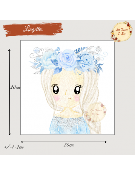 Coupon lingettes 20*20cm reine des glaces