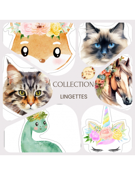 Coupon lingettes 20*20cm renard