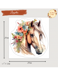 Coupon lingettes 20*20cm cheval