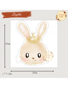 Coupon lingettes 20*20cm lapin