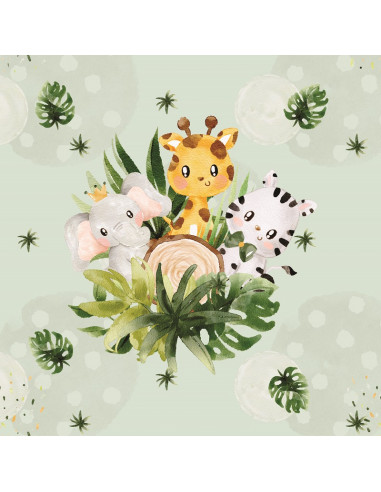 Coupon lingettes par 10 / 11*11 cm safari