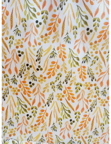 Tissu feuillage bio
