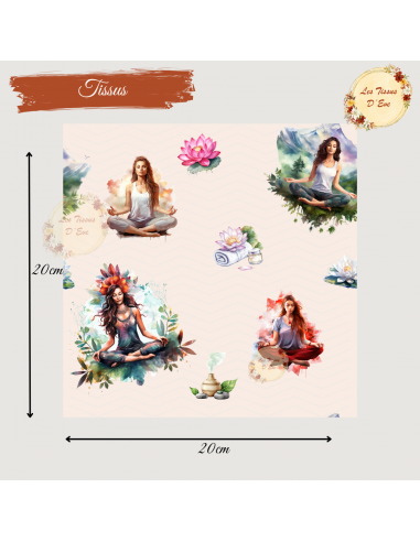 Tissus " Yoga nature"