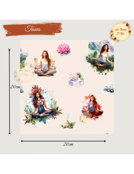 Tissus " Yoga nature"