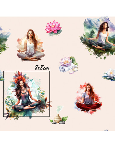 Tissus " Yoga nature"