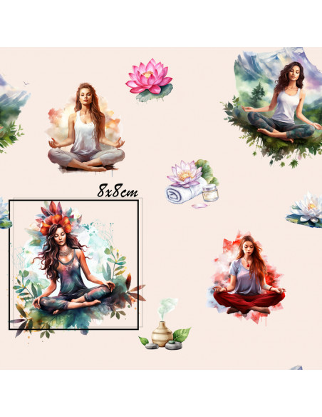 Tissus " Yoga nature"