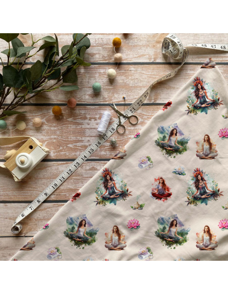 Tissus " Yoga nature"