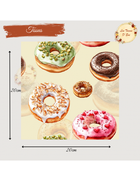 Tissus " Donut party"