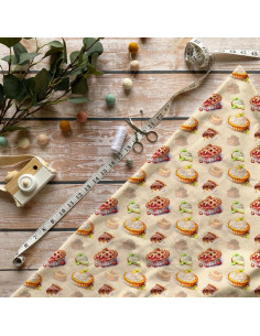 Tissus " Délices à Croquer"