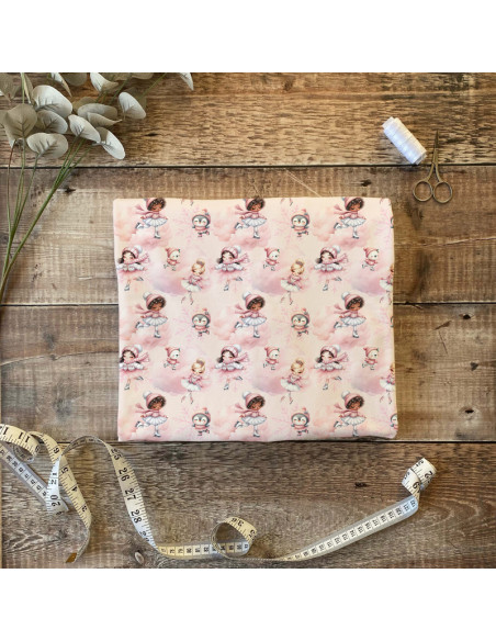 Tissus " Danse Enchantée sur Glace"