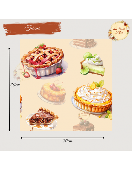 Tissus " Délices à Croquer"
