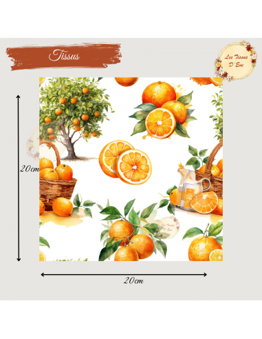 Tissus " Peps d'Agrumes"