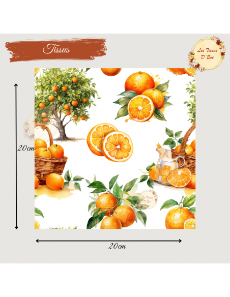 Tissus " Peps d'Agrumes"
