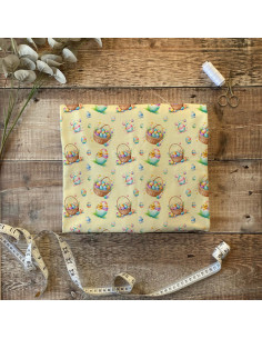 Tissus " Pâques multicolor"