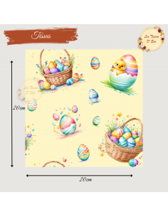 Tissus " Pâques multicolor" 2