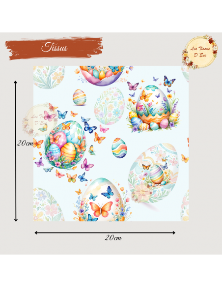 Tissus " Pâques rêves de papillons"