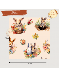Tissus " Lapins" 2