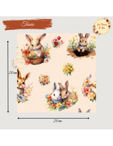 Tissus " Lapins"