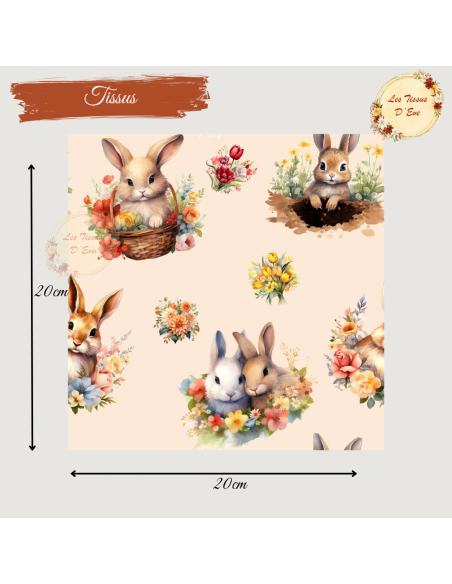 Tissus " Lapins"