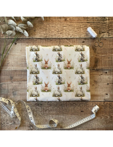 Tissus " Mystère Lapin"