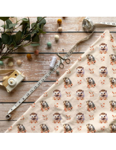 Tissus " Hérissons"