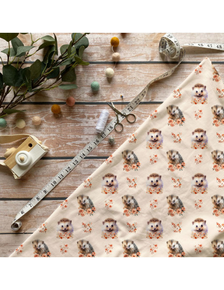 Tissus " Hérissons"