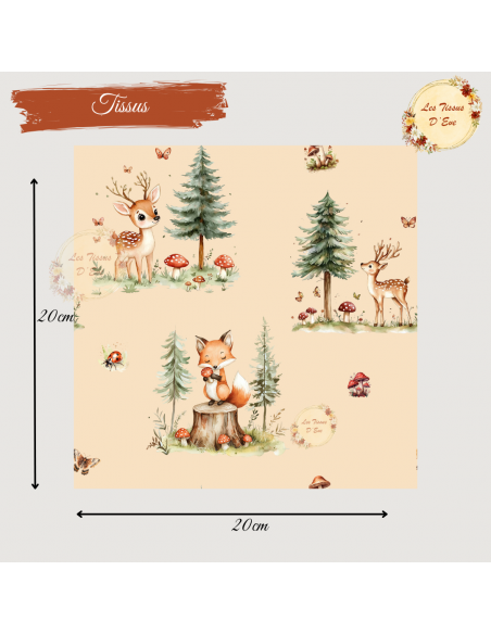 Tissus " Magic Forest"