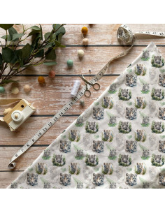 Tissus " Rêve de Tigre Blanc"