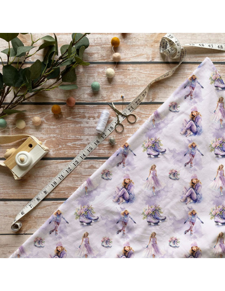 Tissus " Rêves sur glace"