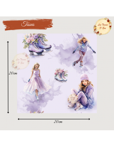 Tissus " Rêves sur glace"