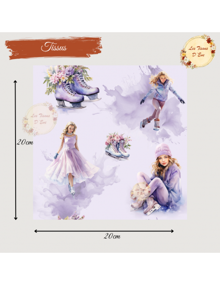 Tissus " Rêves sur glace"