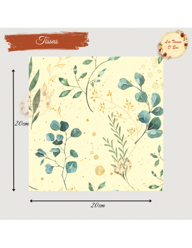 Tissus eucalyptus blanc