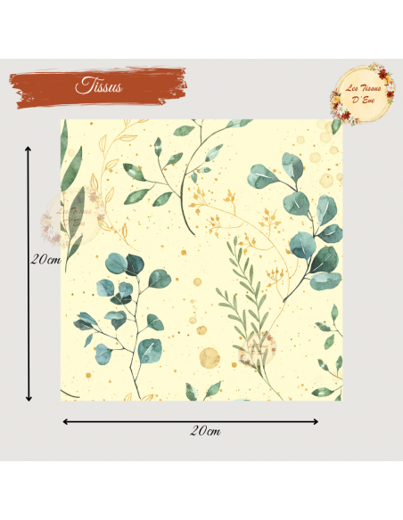 Tissus eucalyptus beige