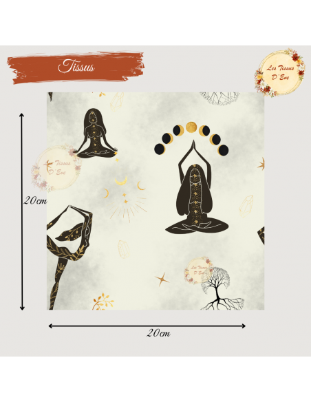 Tissus femme yoga