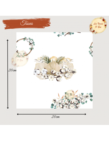 Tissus coton eucalyptus