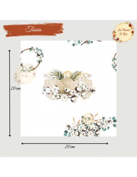 Tissus coton eucalyptus