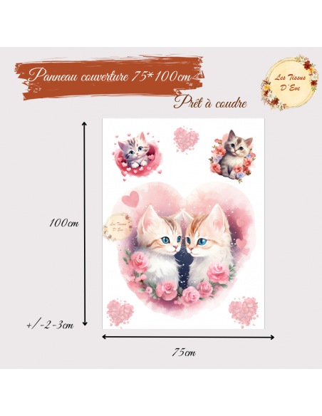 Panneau Couverture Chaton love en pré commande