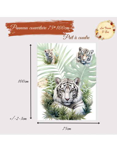 Panneau Couverture Rêve de Tigre Blancen pré...