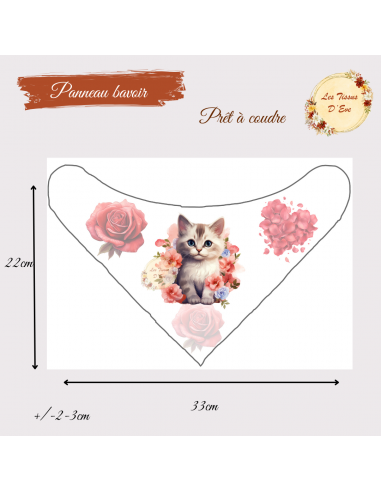 Panneau Bavoir Chatons chouchou pré commande