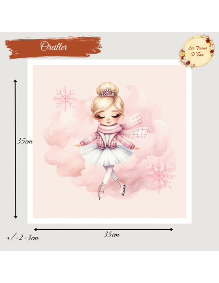 Panneau oreiller patineuse blonde pré commande