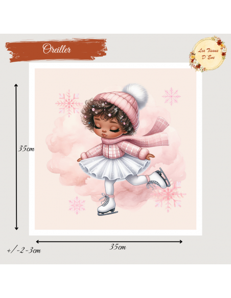 Panneau oreiller patineuse brune bonnet pré commande