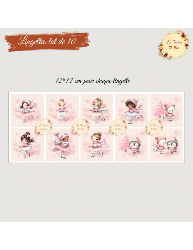 Panneau lot de 10 lingettes patineuse