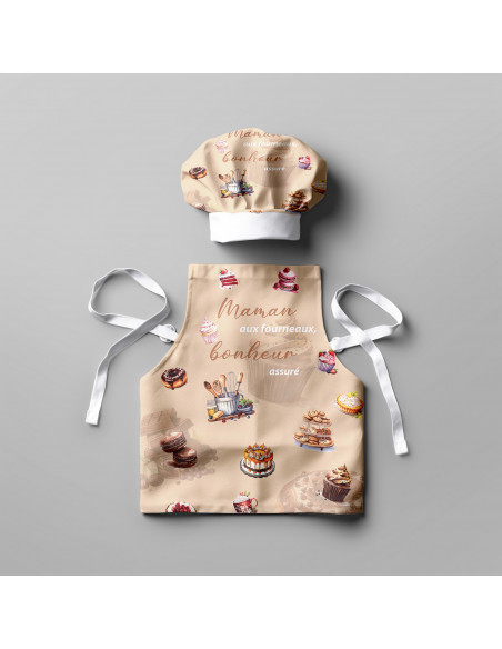 Coupon tablier maman aux fourneaux pré commande taille adulte